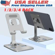 Universal Adjustable Metal Desk Tabletop Phone iPad Tablet Stand Foldable Lot