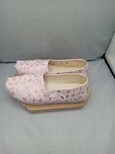 Used TOMS Alpargata Birch Foil Bumble Bees Slip-On Shoes Women’s Size 7.5
