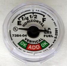 Propane Forklift Cylinder Gauge for 33 LBS Cylinder snap on style
