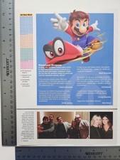 Super Mario Odyssey Original Print Ad / Poster Game Promo Art