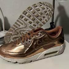 ✅Nike Air Max 90 Metallic Pack Rose Gold Shoes CQ6639-600  Women's 10 men’s  9.5