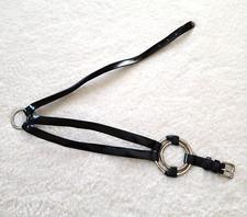 Sandy Duftler Designs Vintage Genuine Leather Belt Black Size Medium Made in USA