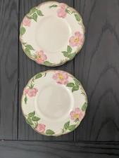 Set of 2 Vintage Franciscan Desert Rose Bread & Butter / Dessert Plates 6-1/4"