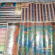 Vintage Dragon Warrior III IV NES Map Chart Bundle Laminated