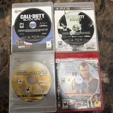 Play-Station 3, 4 Video Game Bundle, Grand Theft Auto IV, CD-MW3, BO-2, MW-2
