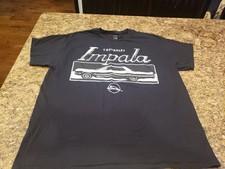 Official General Motors Chevrolet Impala Black Graphic Men's Cotton Tee XL