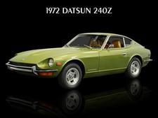 1972 Datsun 240Z in Green NEW METAL SIGN: 9x12" Ships Free