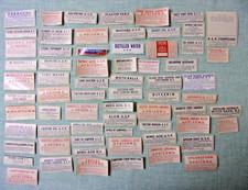 67 DIFFERENT VINTAGE PHARMACY MEDICINE APOTHECARY BOTTLE LABELS POISONS ETC.