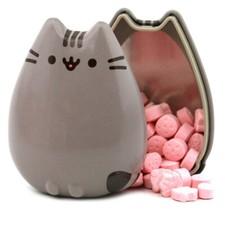 Pusheen Sweets! Web Comic Cat Strawberry Treat-Shaped Candy Metal Tin NEW SEALED