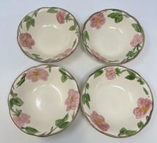 Vtg Franciscan Desert Rose Fruit/Dessert Bowls 5 3/4” England/USA Made Set of 4