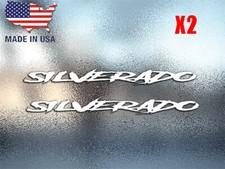(2) Silverado Brush Vinyl Decal Sticker Fits Chevy Chevrolet Truck