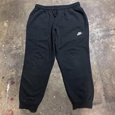 Nike Sweatpants Men XL Black Drawstring Tapered Baggy  Swoosh Heavyweight Jogger