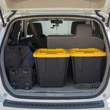 GREENMADE Extra Strong 27 Gallon Black and Yellow Storage Bin (4pack)