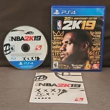 NBA 2K19 20th Anniversary Edition PlayStation 4 PS4 Game CIB Lebron James