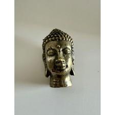 Vintage Buddha Head Statue Figurine Asian Decor Spiritual Meditation Altar