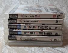 Lot Of 6 PS3 Sports Games Madden 12 13, NCAA 12, MLB The Show 12 13, Fifa 13
