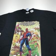 NEW Marvel T-Shirt The Amazing Spiderman Comic Book Design Graphic Mens Size M