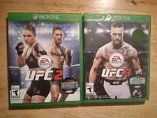 UFC 2 AND 3 XBOX ONE LOT