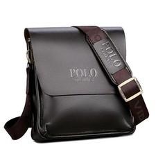 Crossbody Men's Messenger Bag Leather PoloS Handbags Shoulder Travel Bags