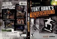 Tony Hawks Underground Microsoft Xbox Art Insert Only Used Condition 