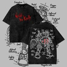 Video Game Vintage Washed, Heavy Cotton Print T-Shirt