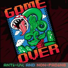 Game Over Aluminum Sign - Nintendo, Video Game, Game Room, 10 x 7", UV-Resistant