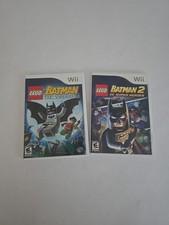 LEGO Batman 1 And 2  Lot Nintendo Wii Complete With Manuals  
