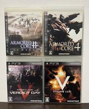 Armored Core 4 & For Answer & V & Verdict Day set lot Sony PS3 Japan Tested