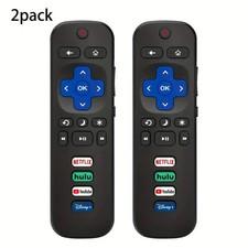 2 Pack Replacement Remote FIT For ROKU TV TCL/Sanyo/Element/Haier/RCA/LG/Philips