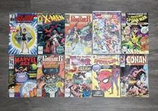 Vintage Comic Books Bundle - Mixed Lot Of 10 Comics - Marvel Superheroes 
