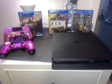 PlayStation 4 Slim 500GB Home Console - Black W/ 3 Games X 2 Scuff Pro Controls