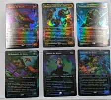 TMNT MTG Borderless Mythic Foil Set of 6 Legendary 0001-0006 