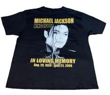 Vtg Michael Jackson Rare 2009 Memorial Shirt XL In Loving Memory King Of POP EUC