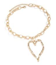 Large Gold Heart Necklace