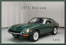 1971 Datsun 240Z Green #2, Toolbox - Refrigerator Magnet, 42 MIL