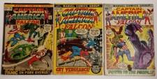 Marvel Comics Captain America 20 & 25 Cent Comic Book Lot of 3 Bronze 1971-72