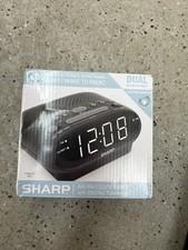 Sharp Digital Dual Alarm Clock with AM/FM Radio FAST SHIPPING