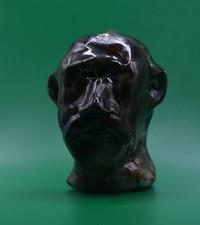 "Brown Mighty Cyclopes" -Experimental Original Clay Sculpture. Hand made &glazed