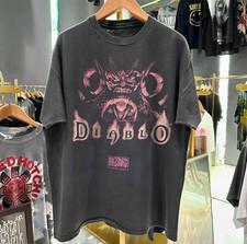 Diablo Retro Promo Bootleg T-Shirt Vintage Horror Game Tee S-5XL