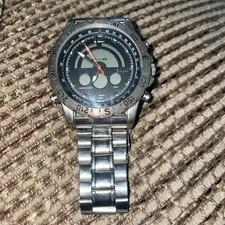 STAUER COMPENDIUM 19093 DIGITAL ANALOG WATCH (tested Working)