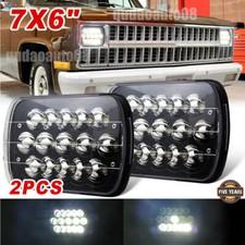 Pair 7x6" 5x7" Headlights Led H6054 HI-Lo Fit Chevy C1500 C2500 C3500 Suburban