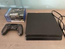 Sony PS4 Slim 1TB Black Console Bundle w/ TLOU II Controller & 5 Games TESTED
