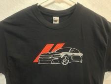 Dodge Charger Hellcat T Shirt Mens Snug Large Black SRT