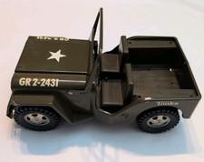 Vintage Tonka Jeep GR 2-2431 Pressed Steel 10" Military Truck 1960s 