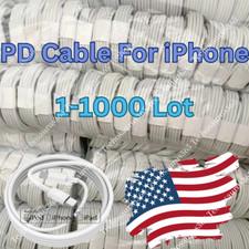 PD USB Type C USB C Fast Charger Cable Lot For iPhone 14 13 12 11 XR XS Max 8 7