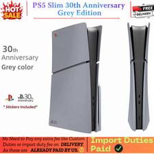 PS5 Slim Disc Edition 30th Anniversary Grey Console Plates Shell Cover