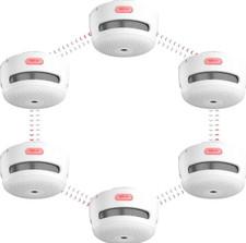 Xsense Wireless Interlinked 6 Pack  Smoke Detectors/Fire Alarms XS01-WR