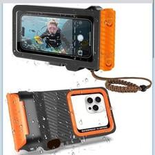 Pink Waterproof Phone Case with Underwater Touch Screen for Snorkeling
