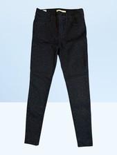 Levis Women’s Premium 720 Super Skinny Jeans Size 27 In Glitter Black