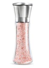 Premium Stainless Steel Salt and Pepper Grinder Shaker Mill Vintage Glass Bottle